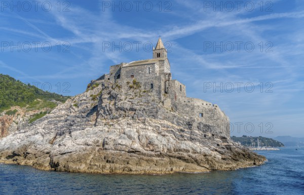 San Pietro in Porto Venere, a town at a coastal area in the province of La Spezia in Liguria,