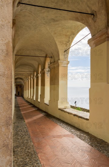 Scenery around Porto Maurizio in Oneglia, a former town in northern Italy on the Ligurian coast, in