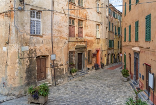 Impression of Porto Maurizio in Oneglia, a former town in northern Italy on the Ligurian coast, in