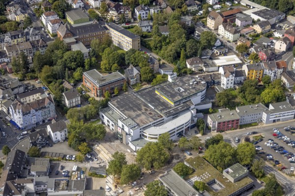 Aerial view, Kaufland supermarket in the district Haufe in Gevelsberg, Ruhr area, North