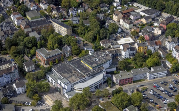 Aerial view, Kaufland supermarket in the district Haufe in Gevelsberg, Ruhr area, North