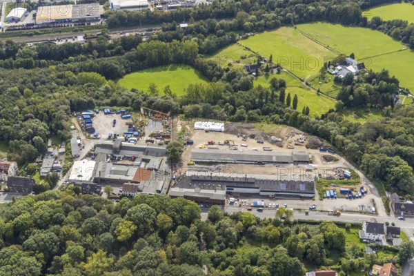 Aerial view, site of the Friedrich Hünninghaus drop forge on Haßlinghauser Straße in the Sauerbruch
