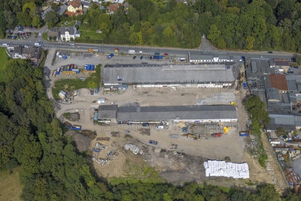 Aerial view, site of the Friedrich Hünninghaus drop forge on Haßlinghauser Straße in the Sauerbruch