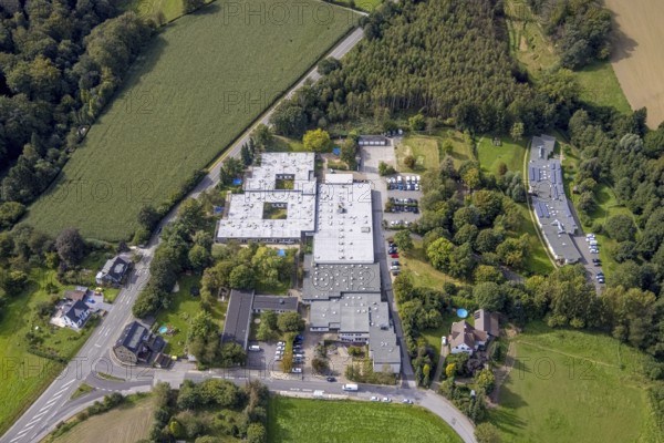 Aerial view, AWO Centre Asbeck and Integration Kindergarten Asbeck in the district Asbeck in