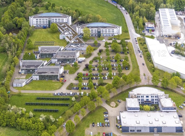 Aerial view, IWG Innovationszentrum Wiesenbusch Gladbeck, Gewerbepark Am Wiesenbusch, Rentfort,