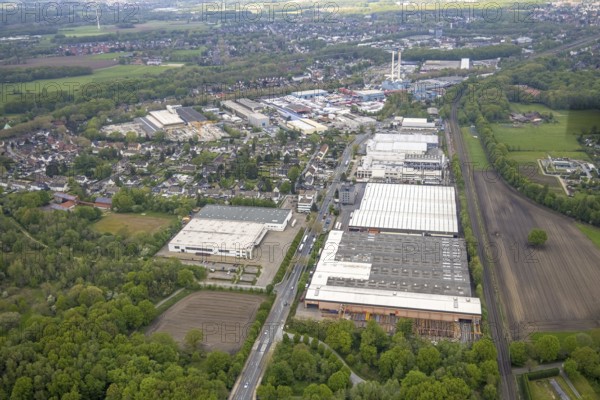 Aerial view, industrial park Ellinghorst, Beisenstraße, Bottroper Straße, Ellinghorst, Gladbeck,