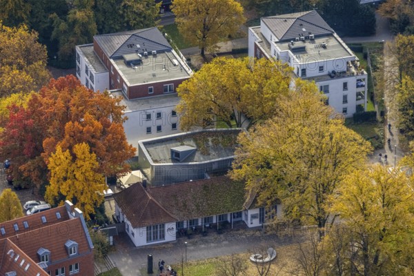 Aerial view, Neue Galerie Gladbeck in Gladbeck, Ruhr area, North Rhine-Westphalia, Germany, DE,