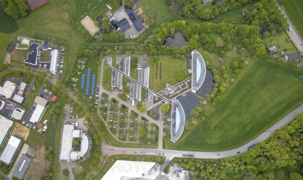 Aerial view, IWG Innovationszentrum Wiesenbusch Gladbeck, Gewerbepark Am Wiesenbusch, Rentfort,