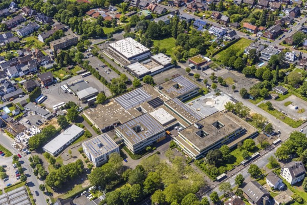 Aerial view, school centre with Joseph-König-Gymnasium, Alexander-Lebenstein-Realschule and