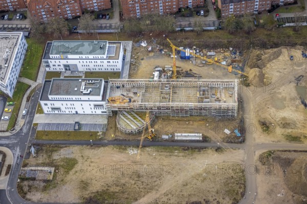 Building area Paracelsuspark with innovation centre, SCI:Q Science Quarter Hamm, Bad Hamm, Hamm,