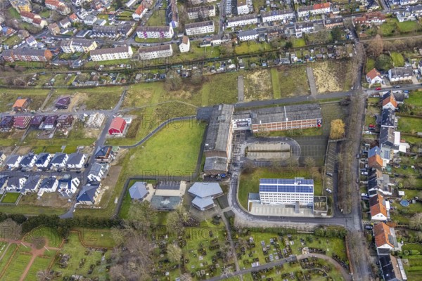 Aerial view of the new development area Am Beisenkamp between Beisenkamp-Gymnasium and