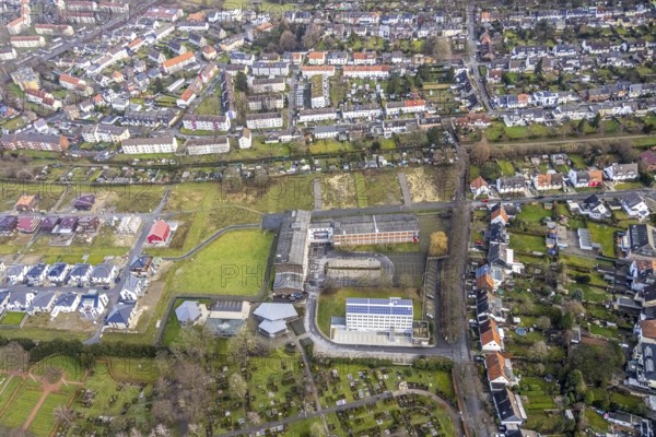 Aerial view of the new development area Am Beisenkamp between Beisenkamp-Gymnasium and