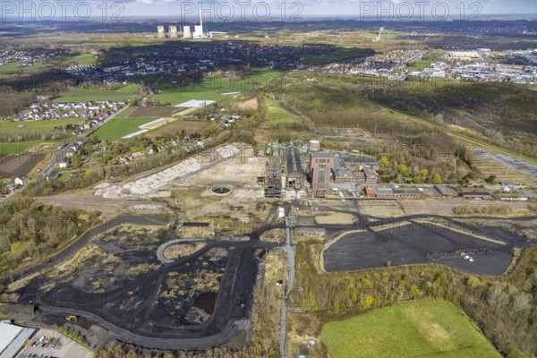 Aerial view, CreativRevier, former Ost Heinrich Robert mine, Herringen, Hamm, Ruhr area, North