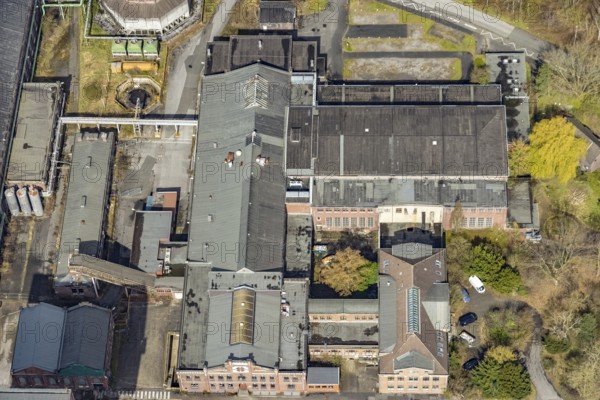 Aerial view, CreativRevier, former Ost Heinrich Robert mine, Herringen, Hamm, Ruhr area, North