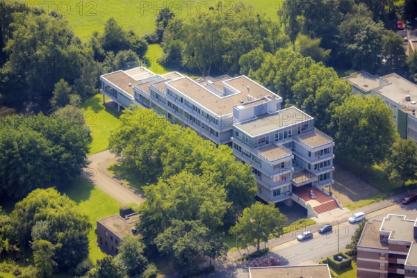 Aerial view, LAG Regional Labour Court Hamm in Uentrop, Hamm, Ruhr area, North Rhine-Westphalia,