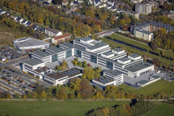 Aerial view, Hamm-Lippstadt University of Applied Sciences in the Mitte district of Hamm, Ruhr