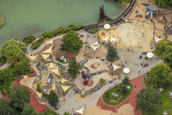 Aerial photo, Maximilianpark leisure park, Uentrop, Hamm, Ruhr area, North Rhine-Westphalia,
