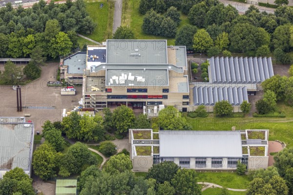Aerial photo, Freiherr-vom-Stein-Gymnasium, Uentrop, Hamm, Ruhr area, North Rhine-Westphalia,
