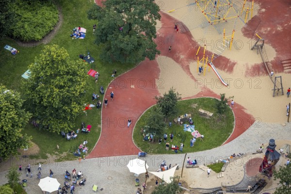 Aerial photo, Maximilianpark leisure park, Uentrop, Hamm, Ruhr area, North Rhine-Westphalia,