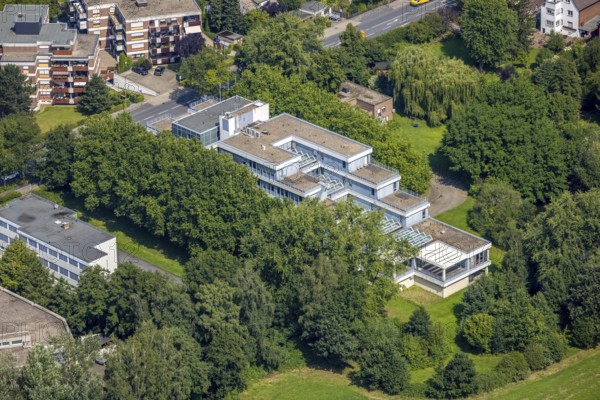 Aerial view, LAG Regional Labour Court Hamm in Uentrop, Hamm, Ruhr area, North Rhine-Westphalia,