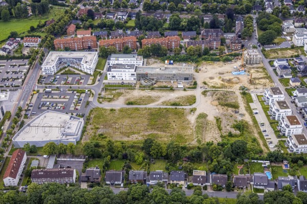Aerial view, construction area SCI:Q Science Quarter Hamm, Paracelsuspark, Hamm-Lippstadt