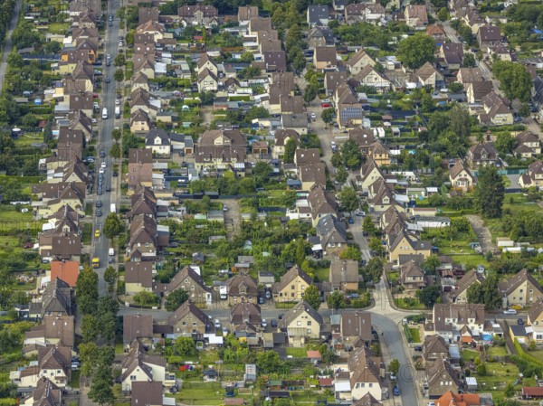 Aerial view, Isenbecker Hof colliery housing estate with Ludwig-Isenbeck-Straße, Albert-Funk-Straße