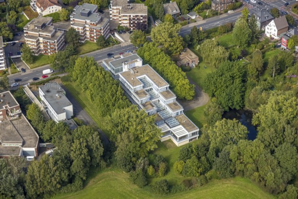 Aerial photograph, Hamm Regional Labour Court in the Uentrop district of Hamm, Ruhr area, North