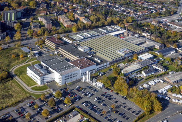 Aerial view, Hella GmbH in the district Bockum-Hövel in Hamm, Ruhr area, North Rhine-Westphalia,