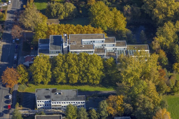 Aerial photograph, Hamm Regional Labour Court in the Mitte district of Hamm, Ruhr area, North