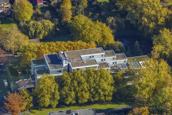 Aerial photograph, Hamm Regional Labour Court in the Mitte district of Hamm, Ruhr area, North