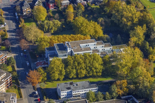 Aerial photograph, Hamm Regional Labour Court in the Mitte district of Hamm, Ruhr area, North