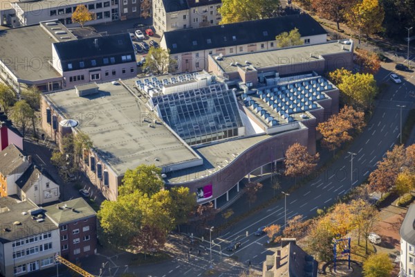 Aerial view, Gustav-Lübcke-Museum in the district Mitte in Hamm, Ruhr area, North Rhine-Westphalia,