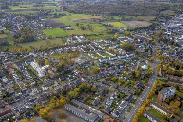 Aerial view, St. Boniface Catholic Church, St. Boniface Senior Citizens' Centre and St. Boniface