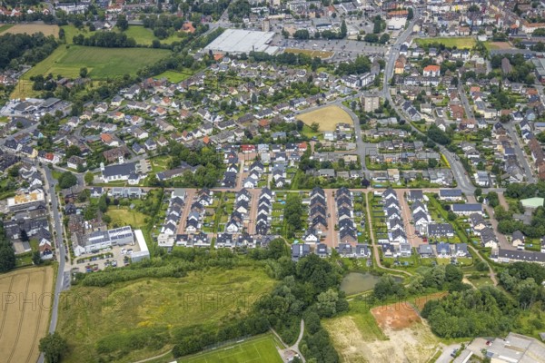 Aerial view, residential area Liboriusweg, Auf dem Daberg, Friedhelm-Hengstenberg-Straße, Pelkum,