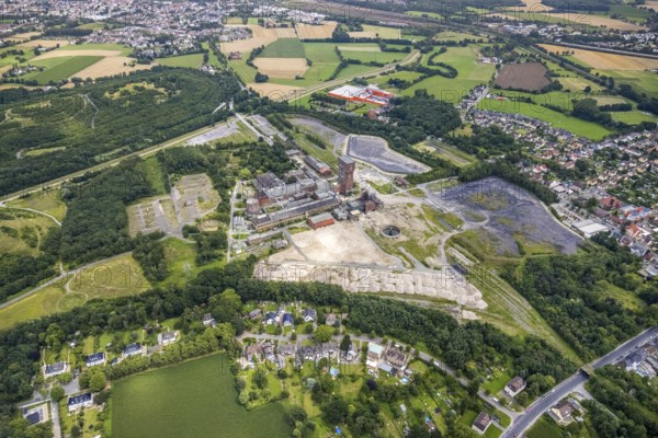 Aerial view, CreativRevier Heinrich Robert, former Ost Heinrich Robert mine, Herringen, Hamm, Ruhr