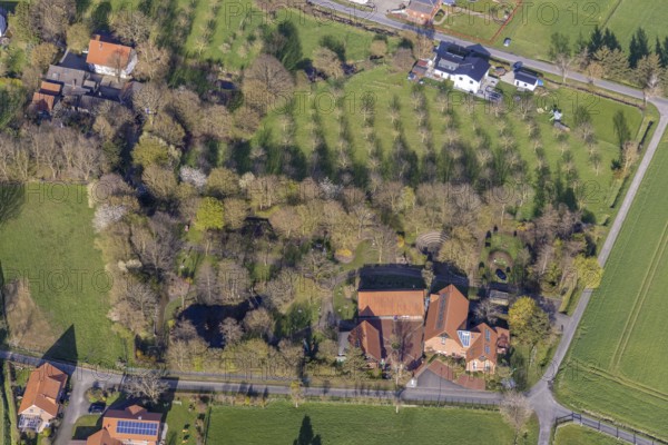 Aerial photograph, Otmar Alt Foundation, Uentrop, Hamm, Ruhr area, North Rhine-Westphalia, Germany,