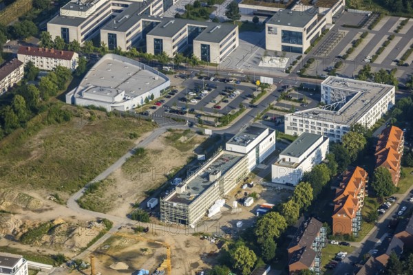 Aerial view, Hamm-Lippstadt University of Applied Sciences, university campus, SCI:Q Science