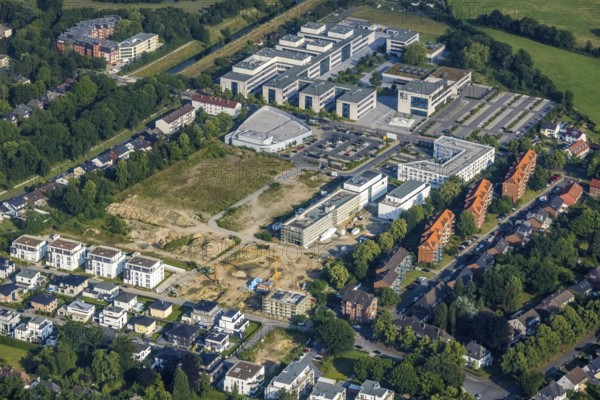 Aerial view, Hamm-Lippstadt University of Applied Sciences, university campus, SCI:Q Science