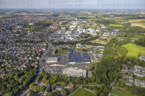 Aerial view, Römerstraße industrial estate with Hövel industrial estate in the Bockum-Hövel