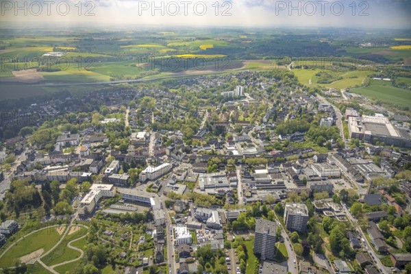Aerial view, Heiligenhaus, Ruhr area, North Rhine-Westphalia, Germany, DE, Europe, aerial view,