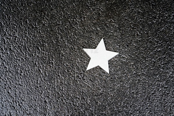 Stars on sidewalk as memorial for Nazi victims, Tilbeck Abbey, Tilbeck foundation, Havixbeck,
