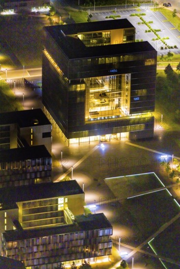 Aerial view, thyssenkrupp Quarter, Altendorf, Essen, Ruhr area, North Rhine-Westphalia, Germany,