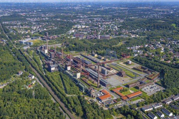 Aerial view, UNESCO World Heritage Zollverein Coal Mine Industrial Complex and Zollverein Coking