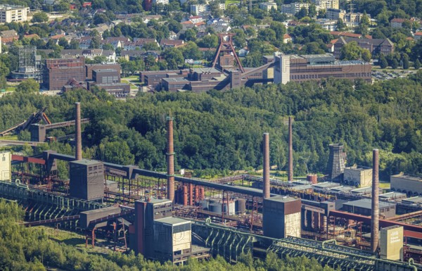 Aerial view, UNESCO World Heritage Zollverein Coal Mine Industrial Complex and Zollverein Coking