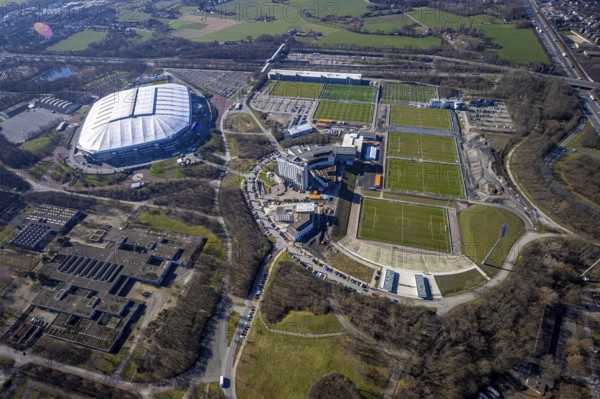 Aerial view, Schalke Veltins-Arena, Courtyard by Marriott Gelsenkirchen, hotel complex at Berger