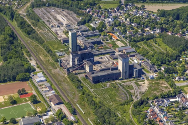 Aerial view, New Westerholt Colliery, Hassel, Gelsenkirchen, Ruhr area, North Rhine-Westphalia,