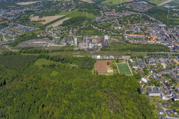 Aerial view, New Westerholt Colliery, Hassel, Gelsenkirchen, Ruhr area, North Rhine-Westphalia,