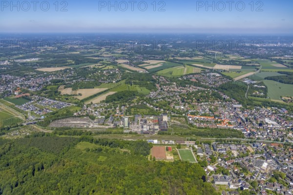 Aerial view, New Westerholt Colliery, Hassel, Gelsenkirchen, Ruhr area, North Rhine-Westphalia,