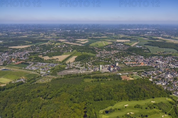 Aerial view, New Westerholt Colliery, Hassel, Gelsenkirchen, Ruhr area, North Rhine-Westphalia,