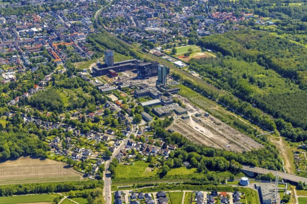 Aerial view, New Westerholt Colliery, Hassel, Gelsenkirchen, Ruhr area, North Rhine-Westphalia,